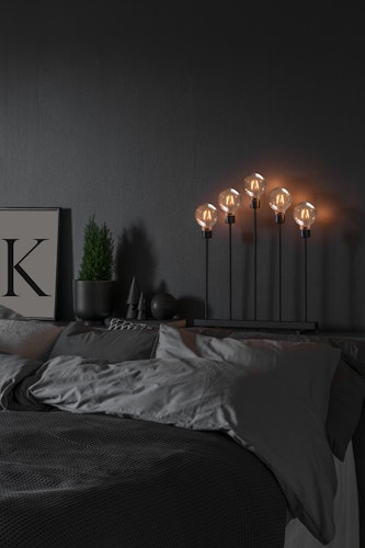 Konstsmide Weihnachtsbeleuchtung  LED Metallleuchter symetrisch Dimmer 54cm