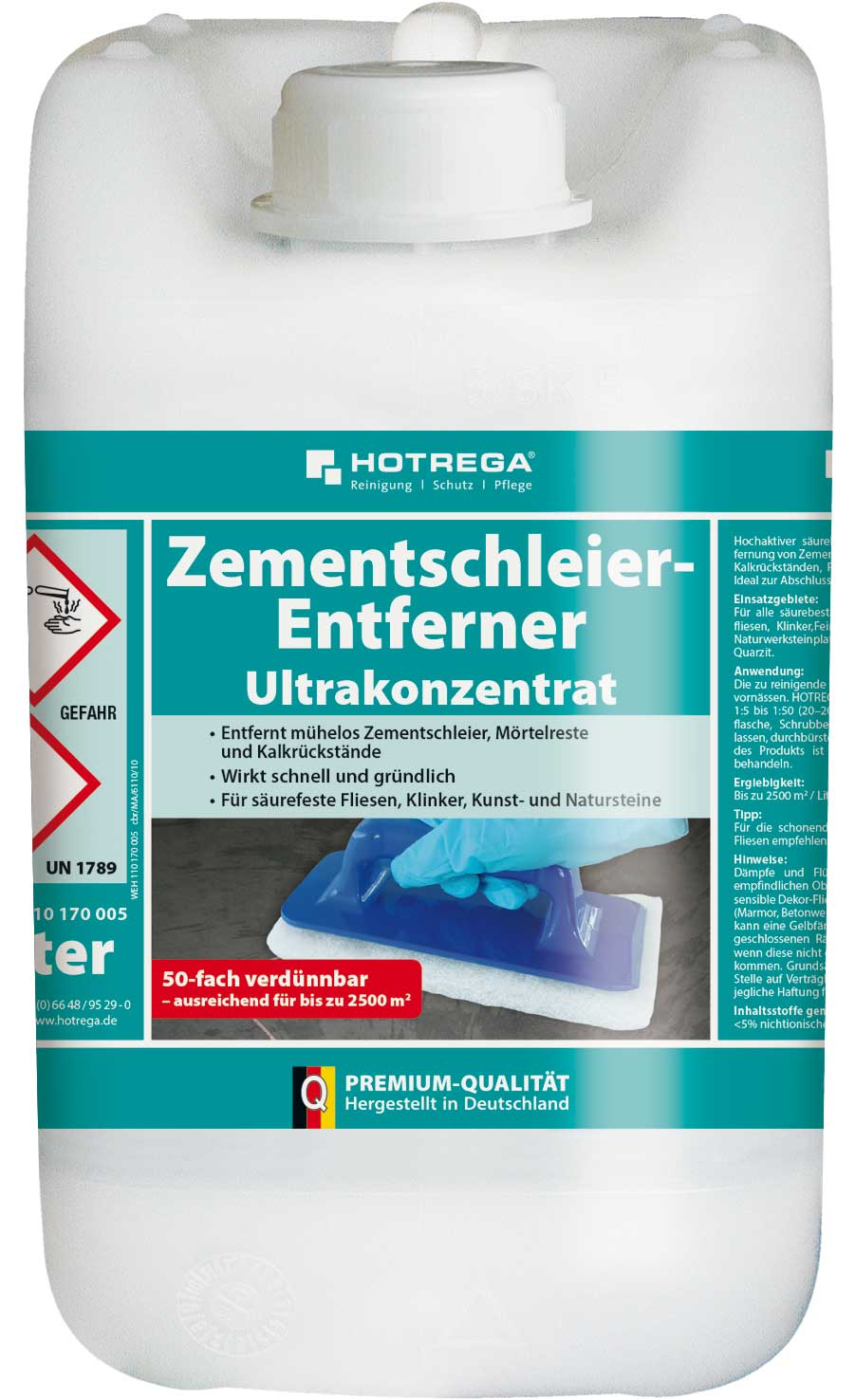 Hotrega Zementschleier-Entferner-Ultrakonzentrat 5 Liter Kanister (Konzentrat)