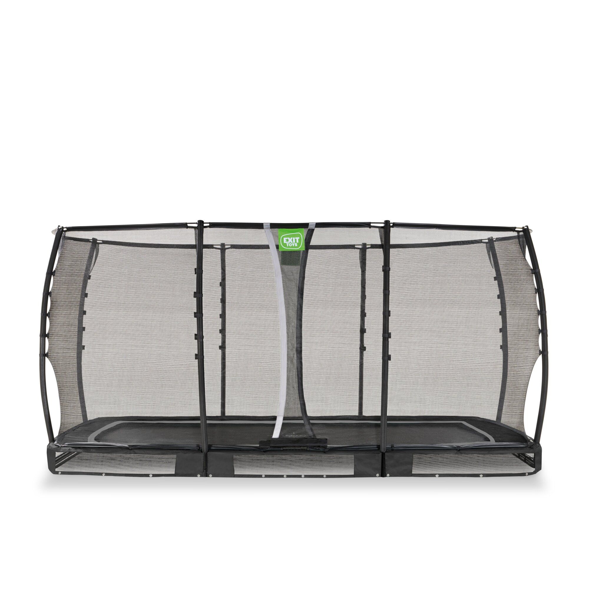Exit Allure Premium Bodentrampolin mit Sicherheitsnetz 244 x 427 cm schwarz