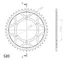 Vorschaubild Supersprox Stahl-Kettenrad 520 43Z (Schwarz)
