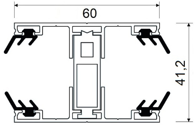 T&J TEJEALU Thermosystem Alu Verbindungsprofil 25 mm