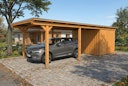 Vorschaubild Skan Holz Emsland - Flachdach Carport aus Leimholz Breite 340 cm