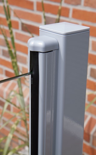 GroJa Ambiente Glas-Sichtschutz Typ Schräg links 90x180/90