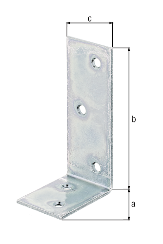 Alberts® Balkenwinkel, galvanisch verzinkt dickschichtpassiviert, TxHxB 40x80x30 mm 332839