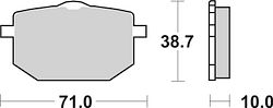 SBS Bremsbelag 596HS Street Sinter