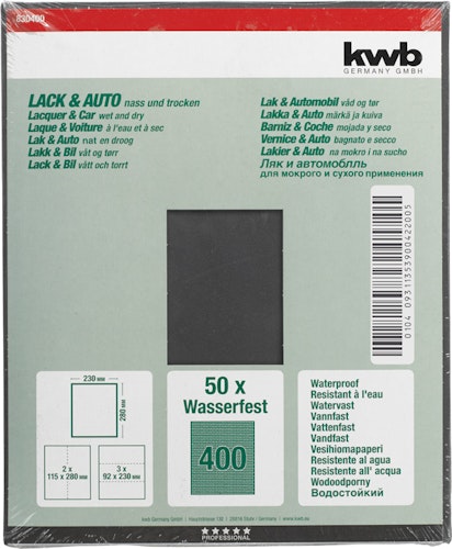 kwb Schleifbogen Wasserfest K 400 830400