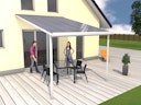 Gutta Standard Terrassendachsystem Typ D/E/F weiß/anthrazit