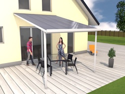 Gutta Standard Terrassendachsystem Typ D/E/F weiß/anthrazit