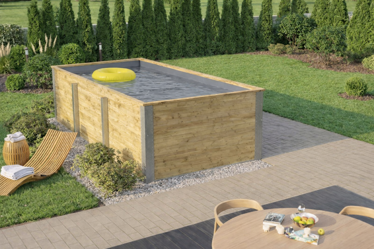 Weka Massivholzpool Siargao Gr. 1 - 45 mm - 416 x 200 cm