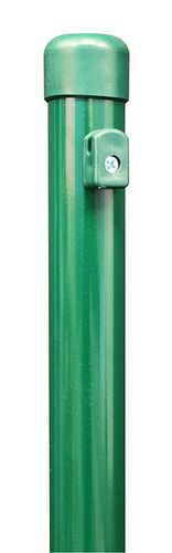 Alberts® Zaunpf.,sendzimirver.grün Kst.b.,L2000mm,Pfostenst.⌀34mm,Geflechth.1500mm 615260