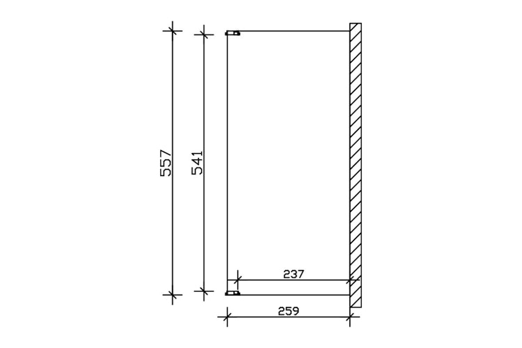 Skan Holz Terrassenüberdachung Novara Breite 557 cm