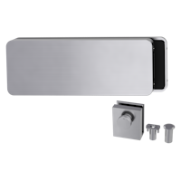 GRIFFWERK Ganzglastürbeschlagset GATE für Magentfalle GK.-Edelstahl matt