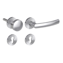 Vorschaubild Griffwerk LORITA PROFESSIONAL Schraubtechnik GK4 -Edelstahl matt  Rosettengarnitur -Schraubt. -Knopf R2 -WR -TS 40-45mm