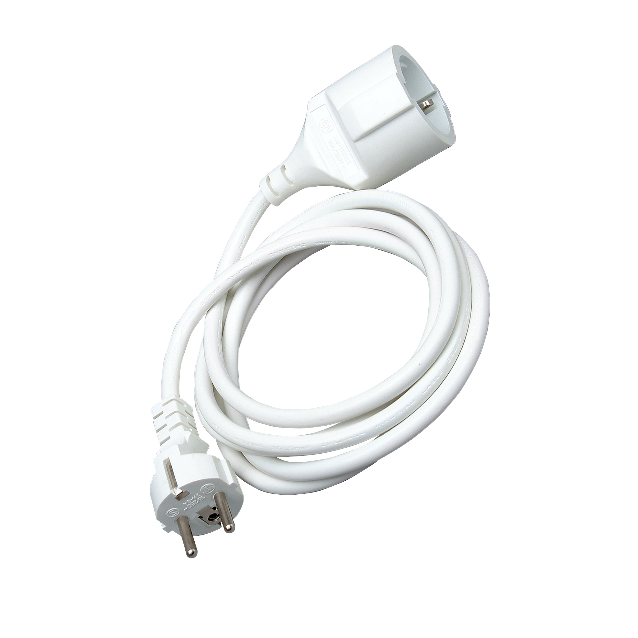 Kopp Schutzkontaktverlängerung 2m, weiß