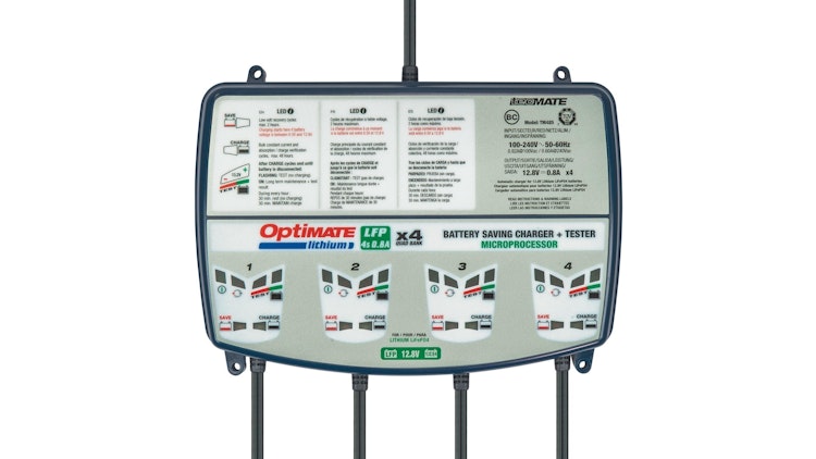 Tecmate Batterieladegerät Optimate Lithium 4x0.8A