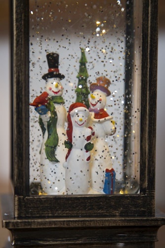 Konstsmide Weihnachtsbeleuchtung  LED Laterne Schneemann wassergefüllt