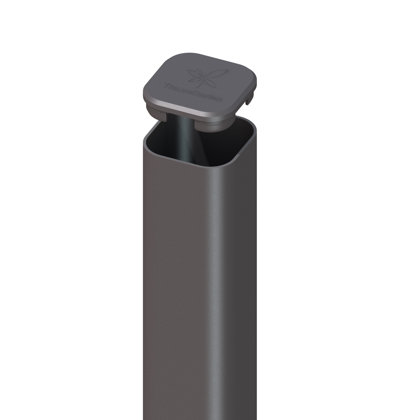 Muster anfordern: TraumGarten Metallpfosten zum Aufschrauben Anthrazit