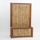 BambusBASIS Hochbeet mit Sichtschutz Profile Corten