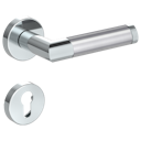 Vorschaubild Griffwerk CHRISTINA Klipptechnik -Edelstahl poliert/matt Rosettengarnitur -Klippt. -PZ -TS 40-45mm