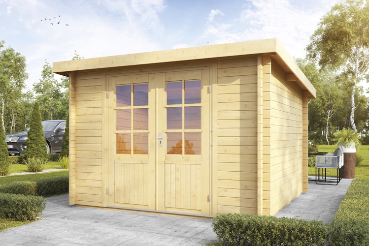 Wolff Finnhaus Blockbohlenhaus Pia 3024 - 34 mm