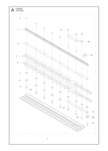 Husqvarna Heckenscheren/Stabheckenscheren 967915811 520iHE3