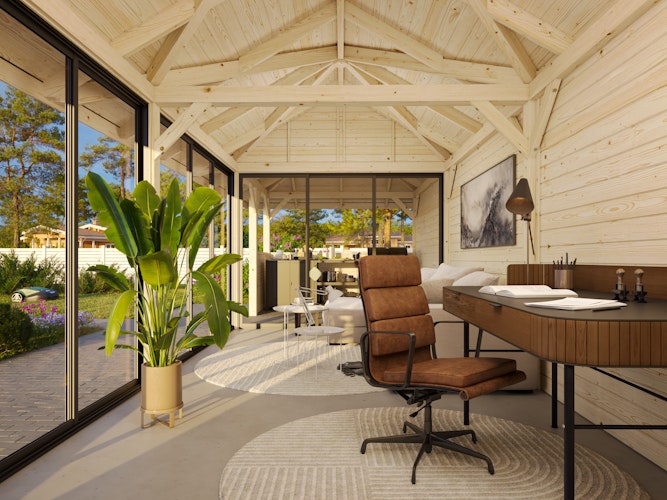 Palmako Pavillon Bianca 24,9 m² Set 219 Slide