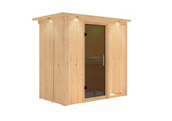 Karibu Sauna Variado mit Fronteinstieg 68 mm inkl. gratis Sauna-Zubehörset im Wert von 234,94 €