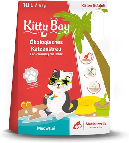 KittyBay 10l Meowtini Maniokmehl weiß