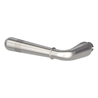 Griffwerk Griffstück FABIA für Schutzbeschlag Samtgrau Links 