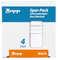 Kopp Universalschalter MALTA arktis-weiß Profi-Pack