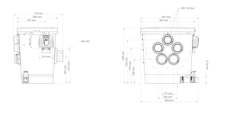 Oase ProfiClear Premium Trommelfilter TF-L Gravitation EGC