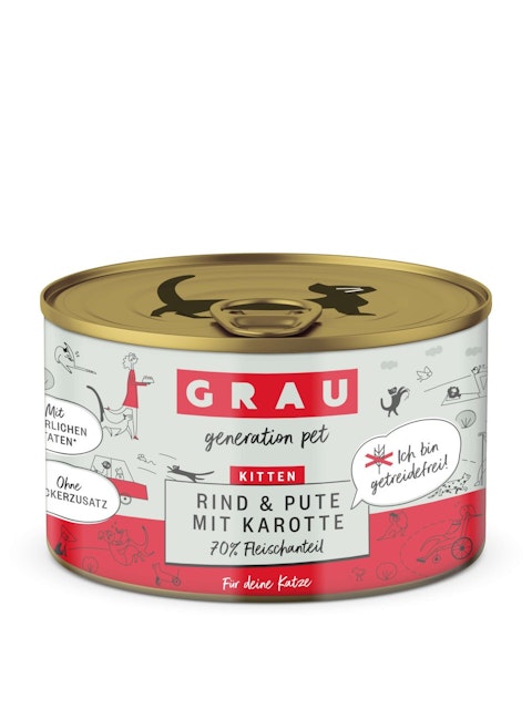 grau Katze 200 Gramm KatzennassfutterVorschaubild