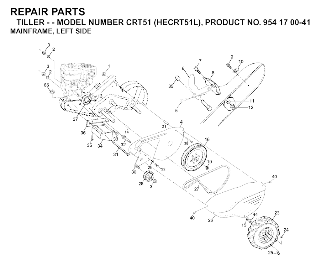 Explosionszeichnung Ersatzteile