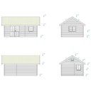 Vorschaubild Palmako Ferienhaus Sandra 29,9 m² - 44 mm