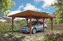 Vorschaubild Skan Holz Carport Taunus 374 x 656 cm