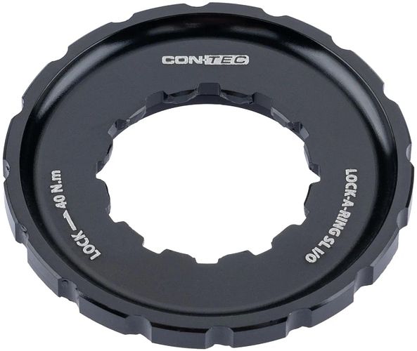 CONTEC Verschlussring Lock-A-Ring SL schwarz außen I/O, kompatibel mit 12 mm Steckachsen, z