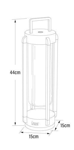 Konstsmide LED USB-Laterne Otranto, schwarz, dimmbar (7823-750)