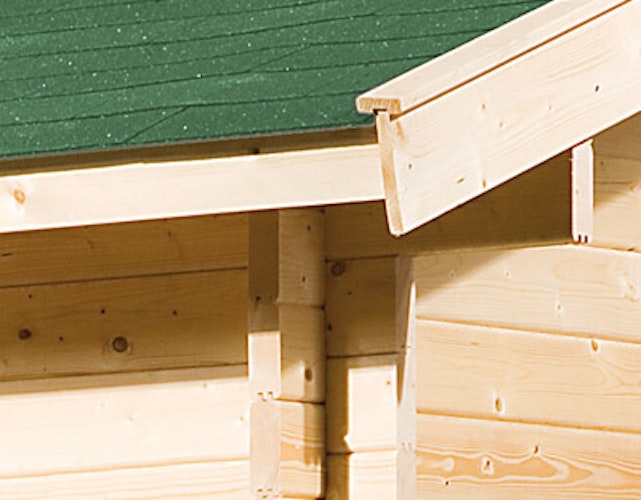 Weka 45 mm Weekendhaus 137 mit Vordach (60 cm)