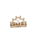 Vorschaubild Konstsmide Weihnachtsbeleuchtung  Holzsilhouette 2 Häuser und Junge