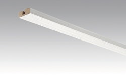 MEISTER Vierkant-Deckenabschlussleiste 15/40 mm  Streifer silber 4021 - 2380 mm