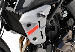 BODYSTYLE Sportsline Kühlerseitenverkleidung  ABS Kunststoff grau/gelb für YAMAHA MT-07 