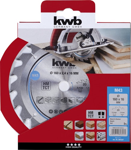 kwb Sägebl HM Mittel 160x16 Z20 584357