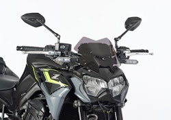 ERMAX Naked-Bike-Scheibe Acrylic durchsichtig Schwarz getönt für KAWASAKI Z900; Z900 (70 kW)