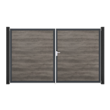 GroJa BasicLine Nova Doppeltor Rahmen Alu Anthrazitgrau auf MaßZubehörbild