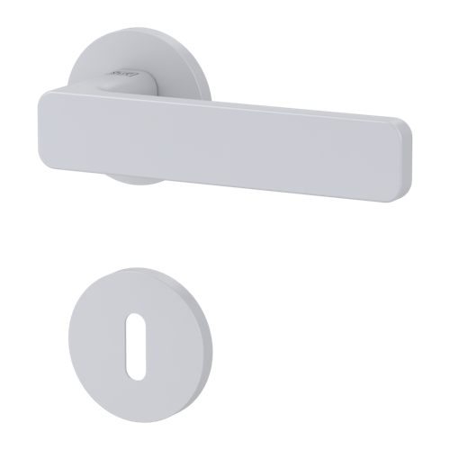 Griffwerk VAYA 265 MINIMAL MODERN fast2fix Fast2Fix Rosetten rund Buntbart Seidenweiß