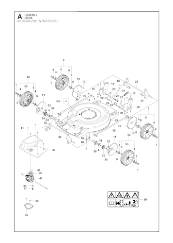 Husqvarna Rasenmäher kommerzielle Nutzung 967257001 LB 553S e