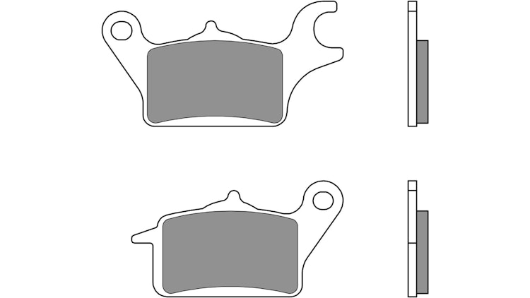 Brembo Bremsbelag Typ CC, Carbon/Keramik mit ABE, Bremsbelag "07KA30" Satz