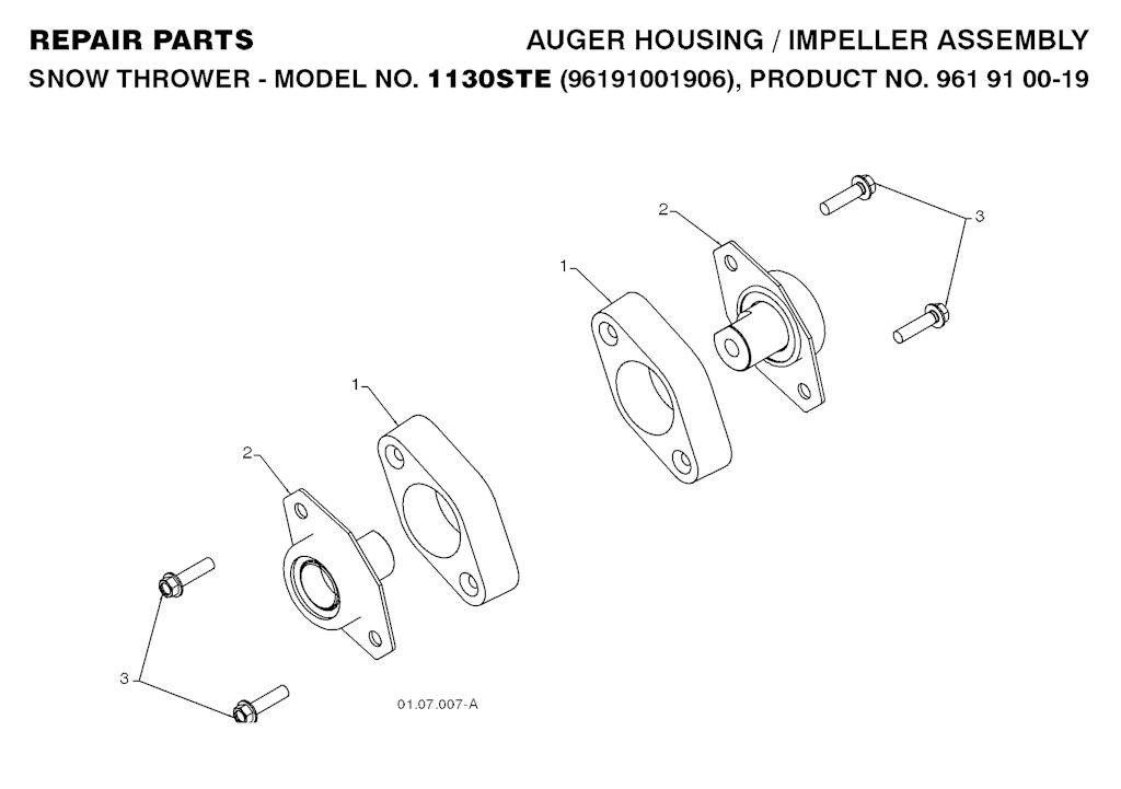 Explosionszeichnung Ersatzteile
