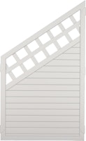 T&J LIGHTLINE Kunststoff Zaun Ranki Ecke links 900 x 1500/900 mm, weiß