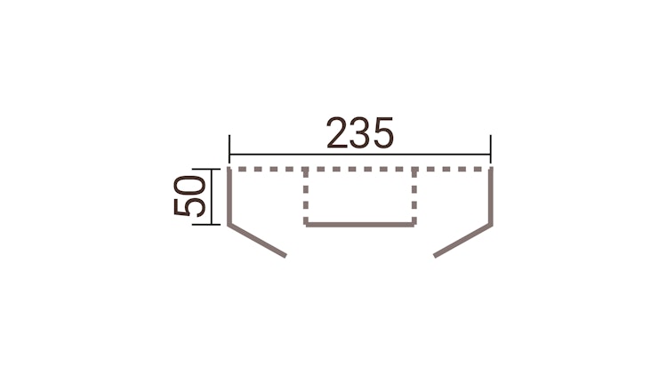 Weka Killarney Pflanztisch 235/300 cm